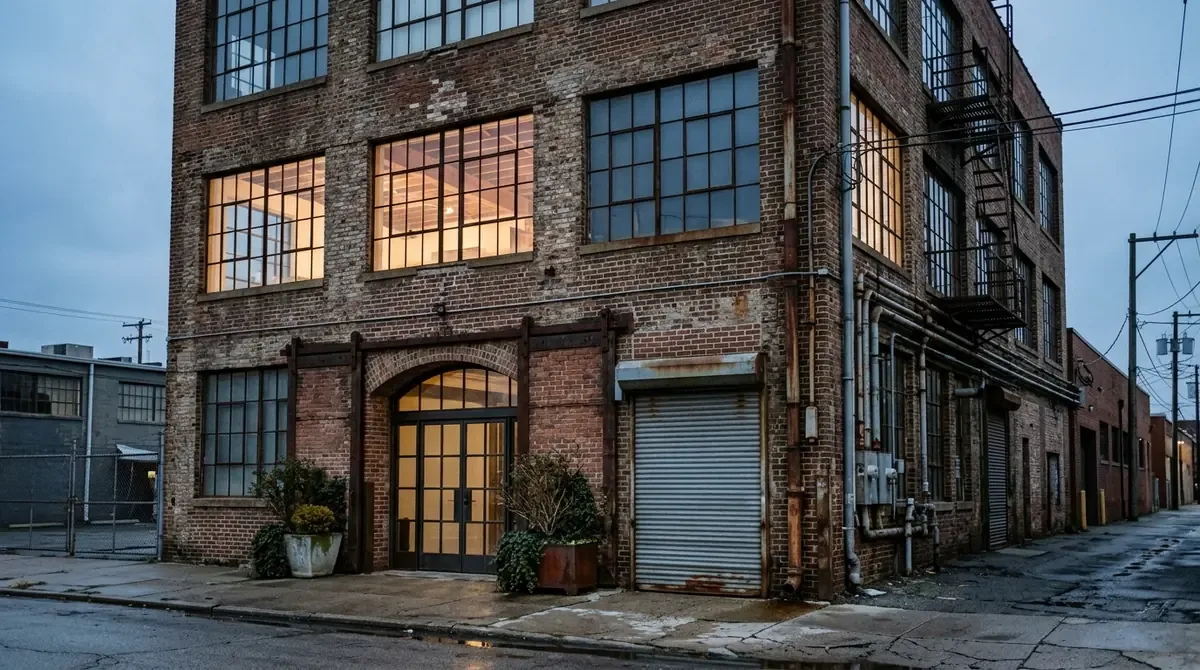 Converted warehouse lofts in the East Village arts district